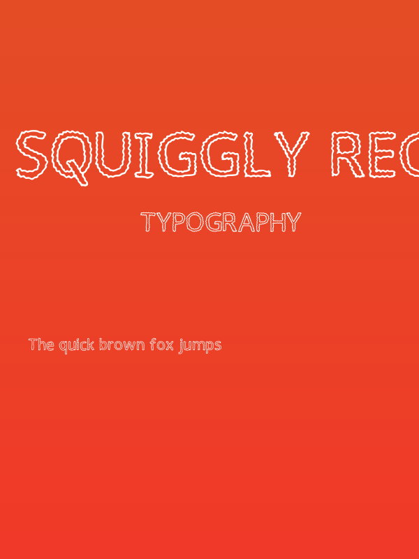 Squiggly Regular Poster
