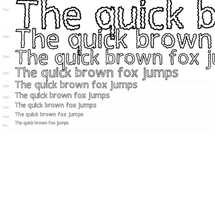 Squiggly Regular Waterfall