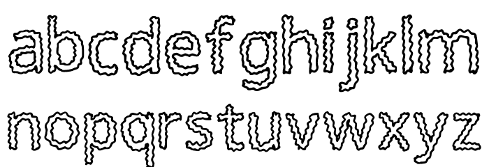 Squiggly Regular Font LOWERCASE