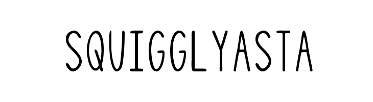 SquigglyAsta  フリーフォントのダウンロード