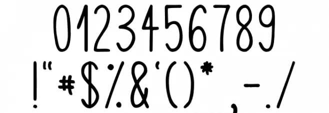 SquigglyAsta Font OTHER CHARS