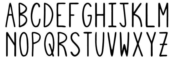 SquigglyAsta Font LOWERCASE
