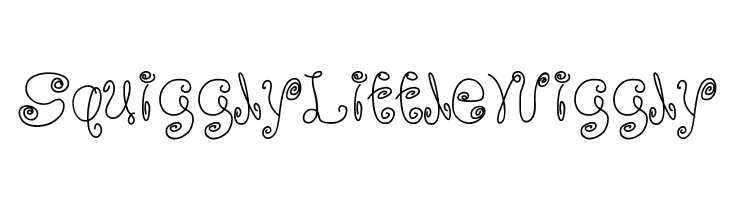 SquigglyLittleWiggly Font