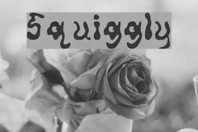 Squiggly Font examples