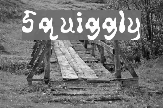 Squiggly Font examples