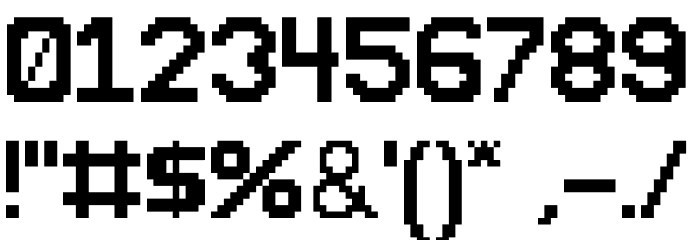SquimFont Font OTHER CHARS