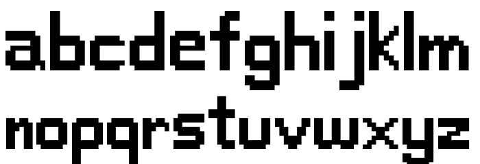 SquimFont Font LOWERCASE