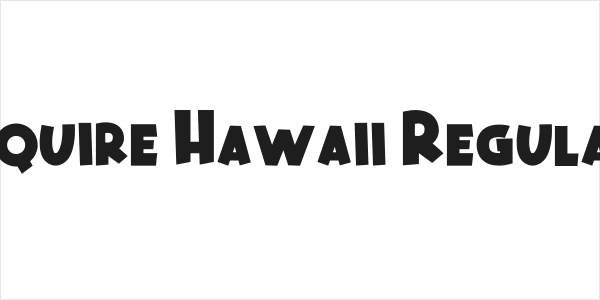 Squire Hawaii Regular Logo