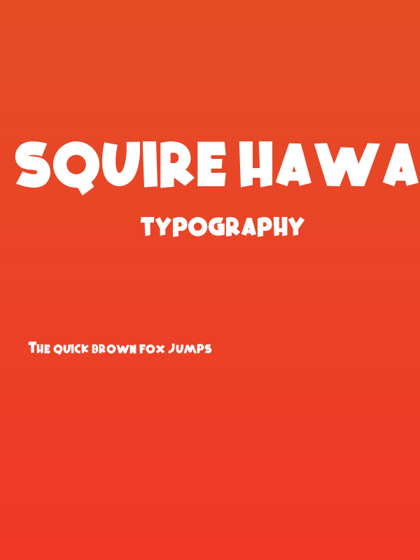 Squire Hawaii Regular Poster