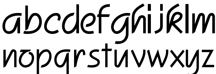 Squire Font LOWERCASE