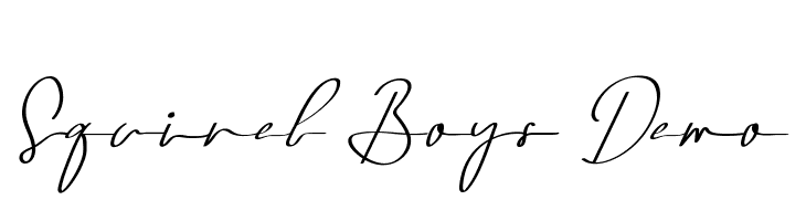 Squirel Boys Demo  font caratteri gratis
