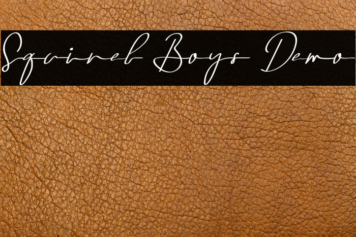 Squirel Boys Demo Example 2