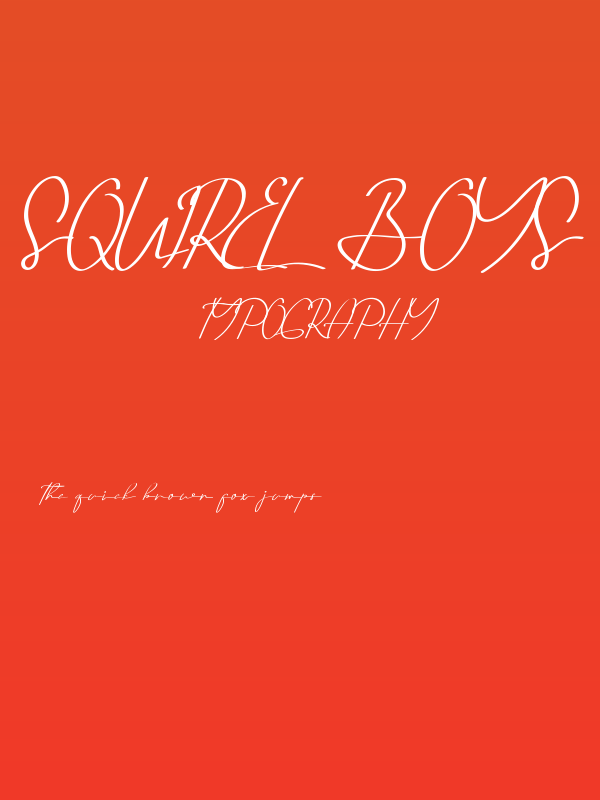 Squirel Boys Demo Poster