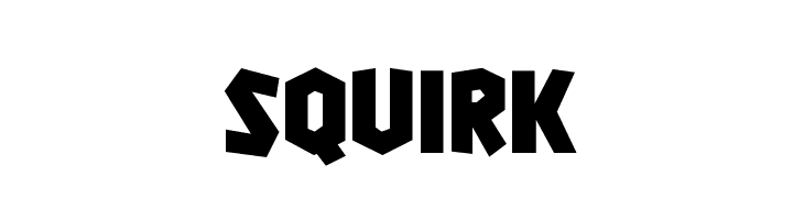 Squirk  免费字体下载