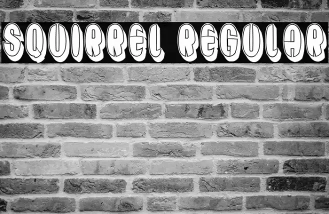 Squirrel Regular Font examples