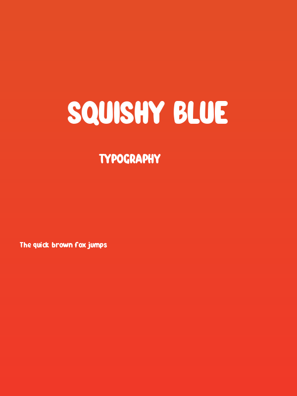 Squishy Blue Poster