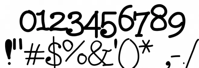 Squishy Font OTHER CHARS