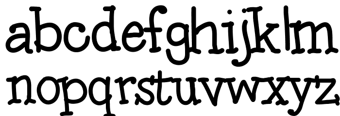 Squishy Font LOWERCASE