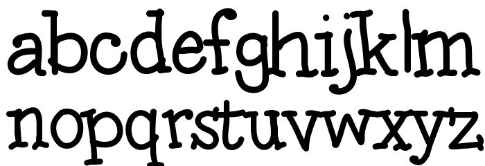 Squishy Font LOWERCASE