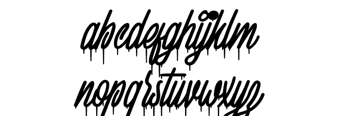 SquizersMarkerDemo Font LOWERCASE