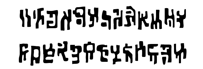 Squiznor BB Font LOWERCASE