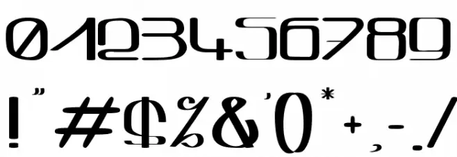 Sqwash Font OTHER CHARS