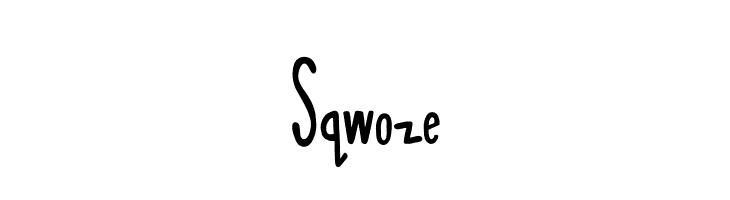 Sqwoze  font caratteri gratis