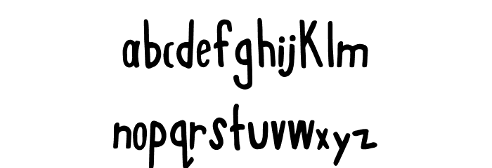 Sqwoze Font LOWERCASE
