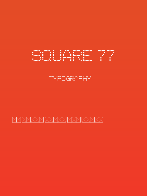 square 77 Poster