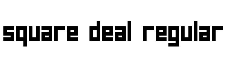 square deal Regular  baixar fontes gratis