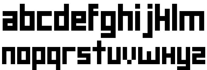 square deal Regular Font LOWERCASE
