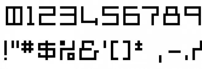 square-millimeter Fonte OUTROS PERSONAGENS