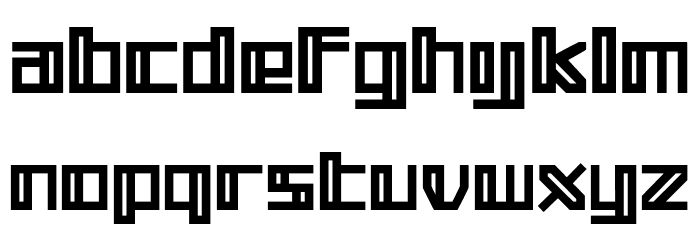 square Font LOWERCASE