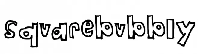 squarebubbly  Frei Schriftart Herunterladen