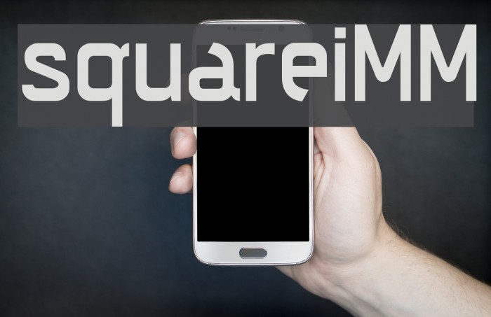 squareiMM Font examples