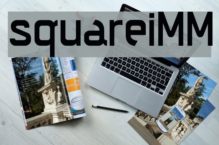 squareiMM Font examples
