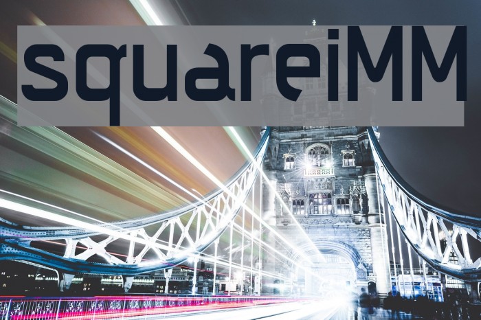 squareiMM Font examples