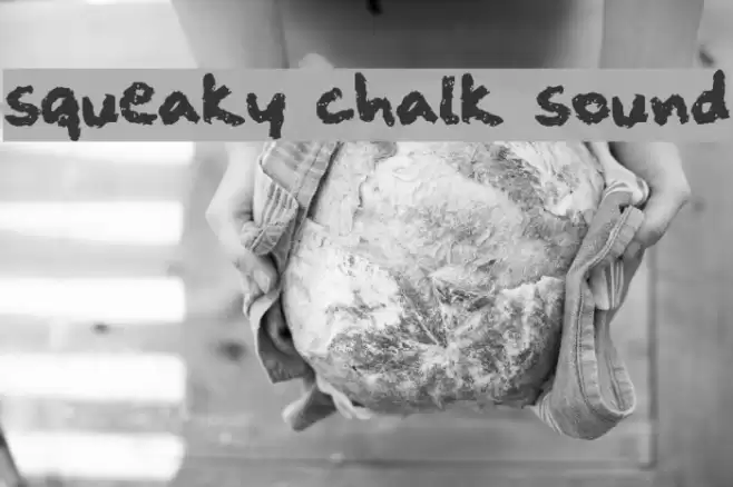 squeaky chalk sound Font examples