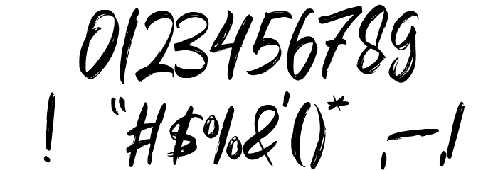 SREGALE Regular Font OTHER CHARS