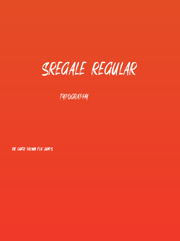 SREGALE Regular Poster