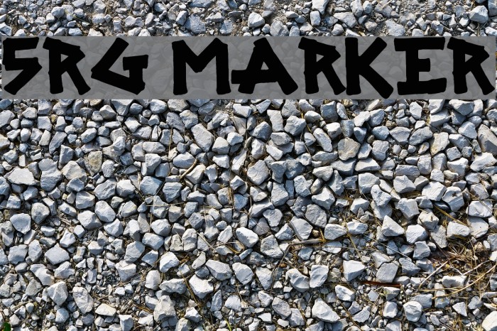 SRG MARKER フォント examples