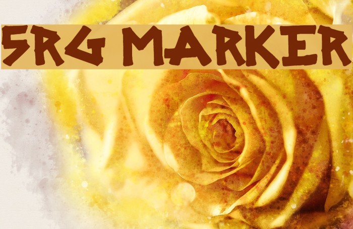 SRG MARKER フォント examples