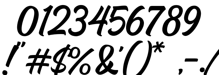 Srabi Script Font OTHER CHARS