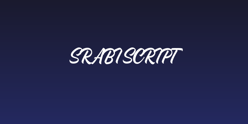 Srabi Script Social Header