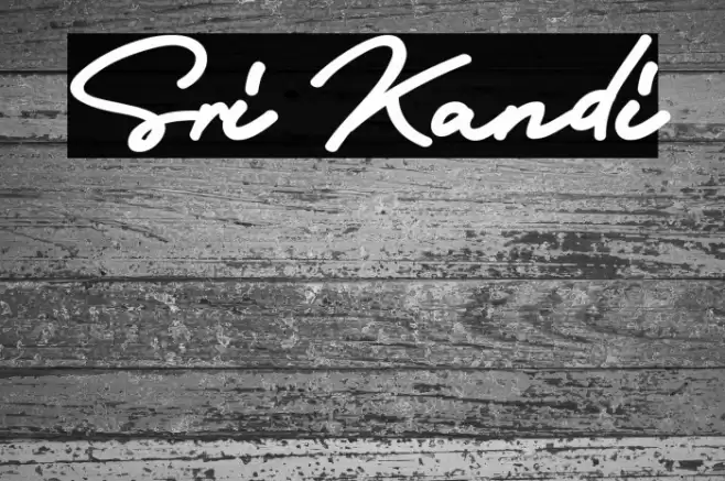 Sri Kandi Font examples