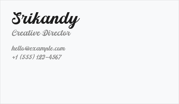Srikandy Business Card