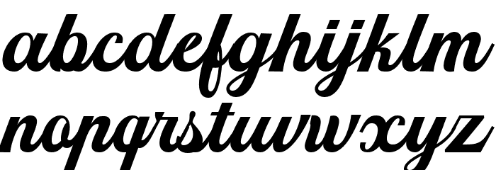 Srikandy Font LOWERCASE