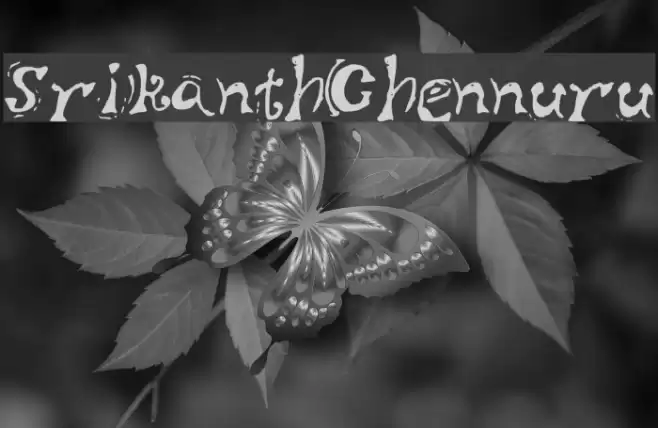 SrikanthChennuru Font examples