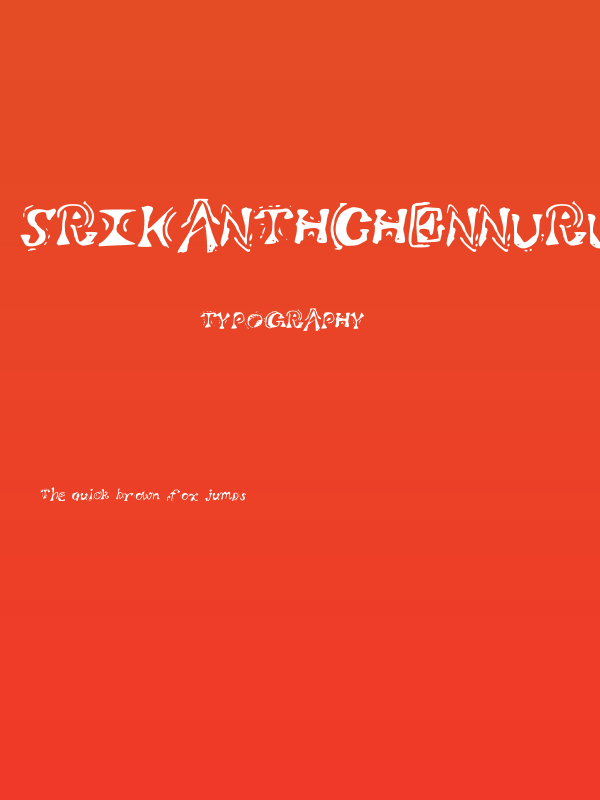 SrikanthChennuru Poster
