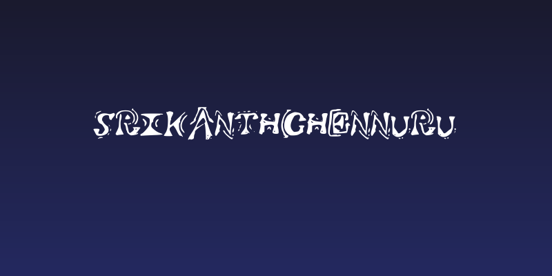 SrikanthChennuru Social Header